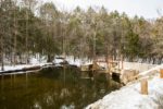The New Frontiers Functional Medicine & Nutrition Clinic is housed on the fourth floor of a rehabilitated old brick mill building, overlooking the Pootatuck River.