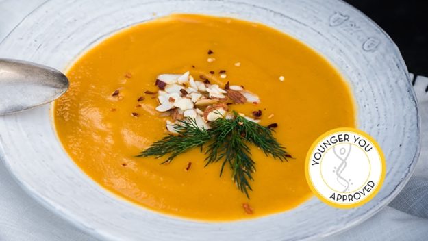 Spiced Butternut Squash and Red Lentil Soup