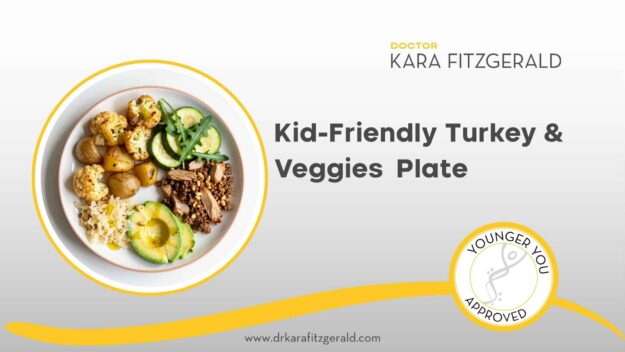 Kid-Friendly Turkey & Veggies Plate