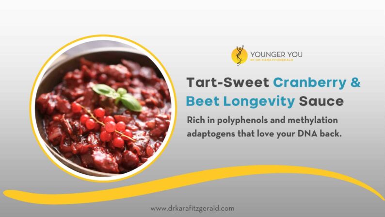 Tart-Sweet Cranberry & Beet Longevity Sauce