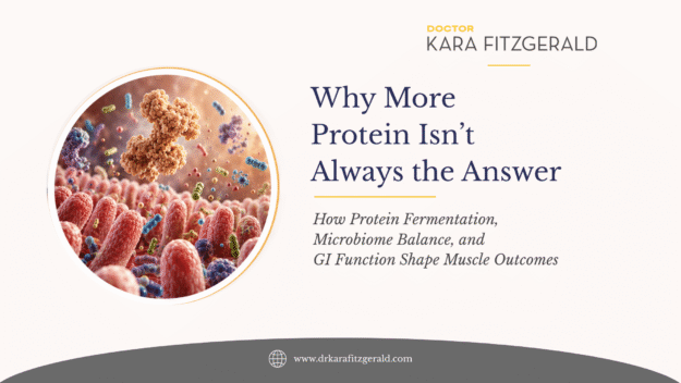 DSL Sponsored Blog 2 July 2026 Illustration of protein and gut microbes above the intestinal lining, representing protein digestion, the microbiome, and muscle health.